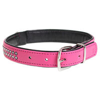 Produktbild von Duvo+ Hundehalsband Crystal Chic aus Kunstleder in Rosa
