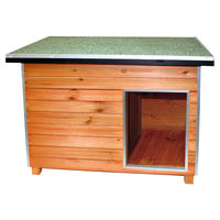 Produktbild von Duvo+ Hundehütte Boris Classic aus Holz in Braun wasserdicht