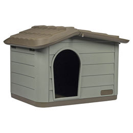 Duvo+ Hundehütte Pepita Eco wetterfest und ökologisch braun/grün – Bild 1 von 3