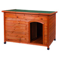 Produktbild von Duvo+ Hundehütte Woodland Balou aus Holz wasserfest Braun Größe S