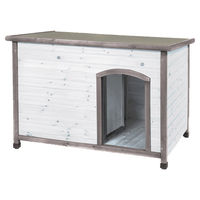 Produktbild von Duvo+ Hundehütte Woodland Balto Cottage aus Holz wasserdicht in Weiß Größe S