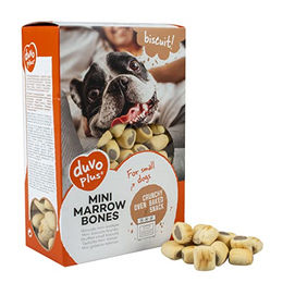 Duvo+ Hundekekse Mini-Markknochen mit Huhn Lamm und Lachs 500 g ohne Farb- und Aromastoffe sowie Konservierungsstoffe - 500 g – Bild 1 von 5