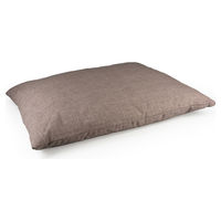 Produktbild von Duvo+ Hundekissen aus Plüsch mit Reißverschluss in Braun 80 x 60 x 14 cm