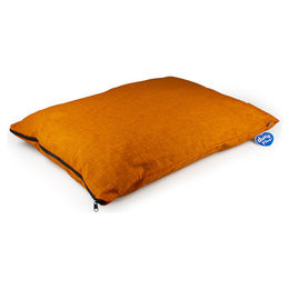 Duvo+ Hundekissen aus Velours mit Reißverschluss Orange 120 x 80 x 18 cm – Bild 1 von 3