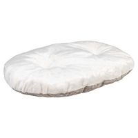 Produktbild von Duvo+ Hundekissen Mellura aus Plüsch oval Weiß 80 x 55 x 11 cm
