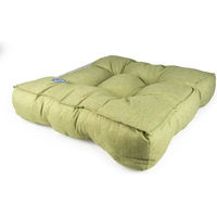 Produktbild von Duvo+ Hundekissen Quadri quadratisch grün/beige 86 x 86 x 18 cm