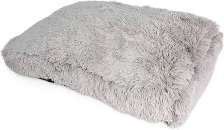 Duvo+ Hundekissen Snug aus Plüsch rechteckig grau Größe M – Bild 1 von 2