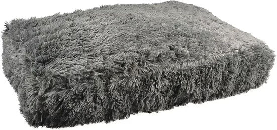 Duvo+ Hundekissen Snug rechteckig dunkelgrau Größe L ultraweich mit langem Flor - 1 Stk. – Bild 1 von 2