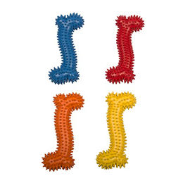 Duvo+ Hundeknochen Dental Kauspielzeug aus Gummi 14 cm in Bunt – Bild 1 von 2