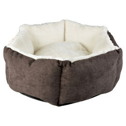Duvo+ Hundekorb Hexa Velvet Concrete Größe L Grau Weiß – Bild 1 von 2