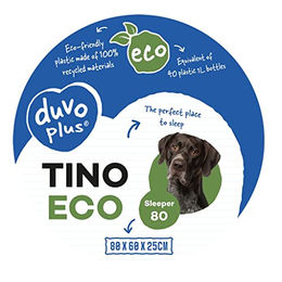 Duvo+ Hundekorb Sleeper Tino Eco Schwarz 60 x 40 x 20 cm aus Kunststoff mit Öko-Label – Bild 1 von 3