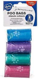 Duvo+ Hundekotbeutel Classic Bunt mit Pfotenmotiv 4 x 20 Stück - 4 x 20 Stk. – Bild 1 von 5