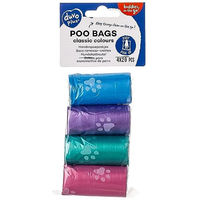 Produktbild von Duvo+ Hundekotbeutel Classic Bunt mit Pfotenmotiv 4 x 20 Stück - 4 x 20 Stk.