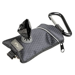 Duvo+ Hundekotbeutelspender aus Polyester in Schwarz mit 20 Beuteln und Karabiner - 1 Stk. – Bild 1 von 6