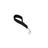 Produktbild von Duvo+ Hundeleine aus Nylon als kurzer Doppelführer in Schwarz 30 cm - 30 cm