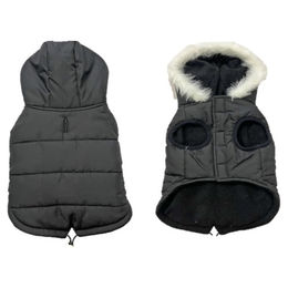 Duvo+ Hundemantel Eskimo gefüttert schwarz wasserabweisend mit Fleece Größe M - 1 Stk. – Bild 1 von 2