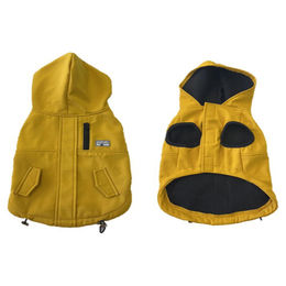 Duvo+ Hundemantel Parka Gelb XS wasserabweisend mit Fleece-Futter - 1 Stk. – Bild 1 von 3