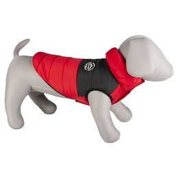 Produktbild von Duvo+ Hundemantel Puffer rot/schwarz wasserabweisend Größe XS