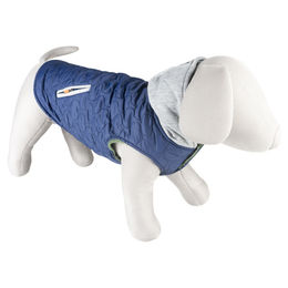 Duvo+ Hundemantel Urban wasserabweisend mit Fleece Futter Blau Grau Größe XL – Bild 1 von 3
