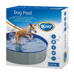 Duvo+ Hundepool Schwimmbecken Blau Ø 120 x 30 cm – Bild 1 von 4
