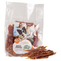 Produktbild von Duvo+ Hundesnack Enten Jerkies Trockenfleisch getreidefrei und glutenfrei 1 kg