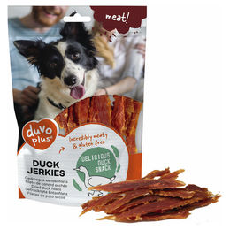 Duvo+ Hundesnack Enten Jerkies Trockenfleisch getreidefrei und glutenfrei 100 g – Bild 1 von 1
