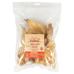 Duvo+ Hundesnack Farmz Rinderohren Monoprotein ohne Farb- und Aromastoffe 300 g - 12 x 25 g – Bild 1 von 3