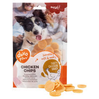 Produktbild von Duvo+ Hundesnack Huhn Chips Trockenfleisch getreidefrei glutenfrei ohne Zucker 80 g