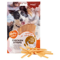 Produktbild von Duvo+ Hundesnack Huhn Strips getreidefrei und glutenfrei 80 g