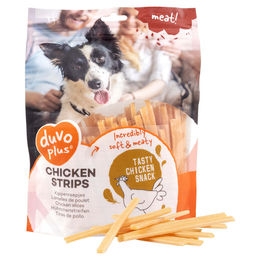 Duvo+ Hundesnack Huhn Strips Trockenfleisch getreidefrei und glutenfrei 400 g – Bild 1 von 4