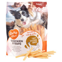Produktbild von Duvo+ Hundesnack Huhn Strips Trockenfleisch getreidefrei und glutenfrei 400 g