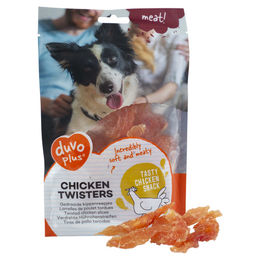 Duvo+ Hundesnack Huhn Twisters getreidefrei und glutenfrei mit hohem Fleischanteil 80 g – Bild 1 von 1