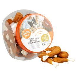 Produktbild von Duvo+ Hundesnack Huhn und Kalzium Drumsticks ohne Zucker 500 g