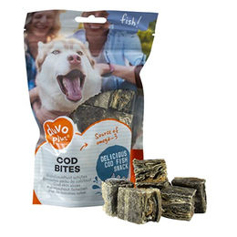 Duvo+ Hundesnack Kabeljau Bites aus Trockenfleisch glutenfrei 80 g - 80 g – Bild 1 von 5