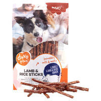 Produktbild von Duvo+ Hundesnack Kausnack Lamm und Reis glutenfrei und ohne Zucker 100 g