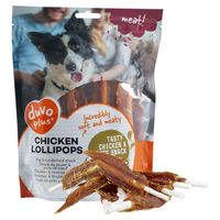 Produktbild von Duvo+ Hundesnack Lollipops Huhn Rind Ente Zahnpflege-Snack getreidefrei glutenfrei ohne Zucker 400 g