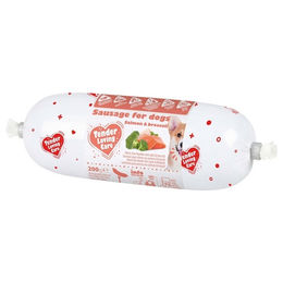 Duvo+ Hundesnack Wurst mit Lachs und Huhn getreidefrei und glutenfrei 200 g – Bild 1 von 1