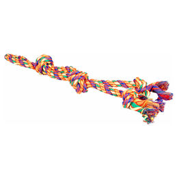 Produktbild von Duvo+ Hundespielzeug aus Baumwolle mit Schlaufe und Knoten in Bunt