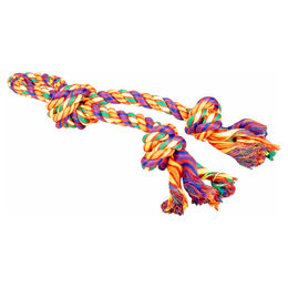 Duvo+ Hundespielzeug aus Baumwolle mit Schlaufe und Knoten in Bunt – Bild 1 von 2