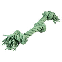 Produktbild von Duvo+ Hundespielzeug Baumwollseil mit 3 Knoten grün zur Zahnpflege 52 x 12 x 8 cm