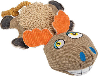 Duvo+ Hundespielzeug Canvas Elch aus robustem Stoff in Braun 30 cm – Bild 1 von 7