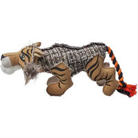 Produktbild von Duvo+ Hundespielzeug Canvas Tiger Plüschspielzeug aus Stoff für alle Hundegrößen