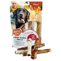 Produktbild von Duvo+ Hundespielzeug Chew Twist n Roll Rolls Rind Kausnack getreidefrei und glutenfrei