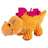 Produktbild von Duvo+ Hundespielzeug Dino Stegosaurus Plüsch mit Squeaker Corduroy Orange 30x11x14cm