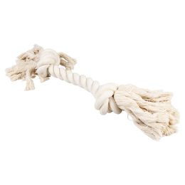 Duvo+ Hundespielzeug ECO Baumwoll-Tau mit 2 Knoten Weiß Größe XL – Bild 1 von 1