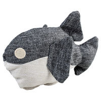 Produktbild von Duvo+ Hundespielzeug Eco Plüsch Fisch Fugu Grau Groß