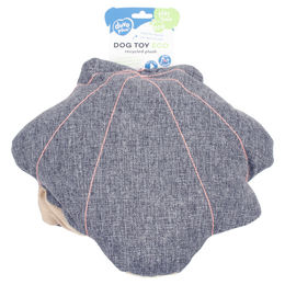 Duvo+ Hundespielzeug Eco Plüsch Muschel Grau Größe XL – Bild 1 von 2