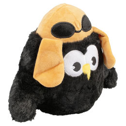 Duvo+ Hundespielzeug Eule Pilot aus Plüsch Schwarz – Bild 1 von 3