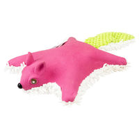 Produktbild von Duvo+ Hundespielzeug fliegendes Eichhörnchen aus Plüsch und Latex in Lila/Grün mit Quietschfunktion