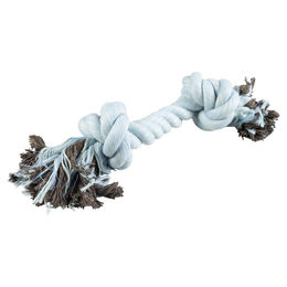 Produktbild von Duvo+ Hundespielzeug Flossy Seil aus Baumwolle mit 2 Knoten Blau Größe XS zur Zahnpflege
